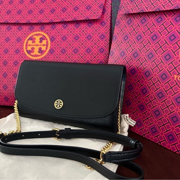 New Tory Burch ROBINSON CHAIN WALLET crossbody bag